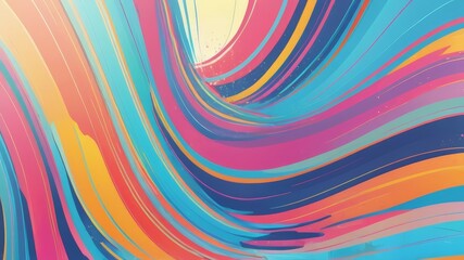 Abstract colorful line rainbow background. Colorful abstract background illustration. Rainbow Style Gradient lines. Template for your design, screen, wallpaper, banner, poster. 