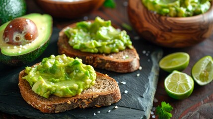 Fototapeta premium The avocado on toast