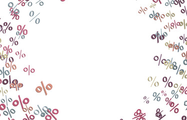 3d Sales icons floating in the air 3D rendering