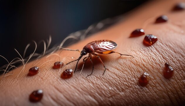 Bug bites images, bed bug bites the human skin, Bugs bite the human body and cause infection