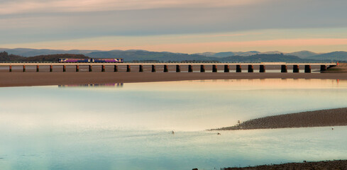 Fototapeta premium sunset on the river