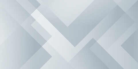 Fototapeta premium Modern Abstract white and blue transparent background with triangles' shapes. Space futuristic design concept. Decorative web layout or poster, banner. white paper texture background, vector . 