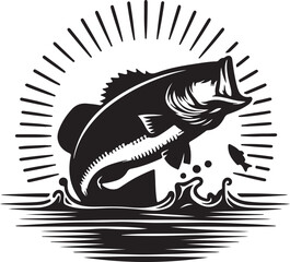 Fish design silhouette vector Illustration art work 