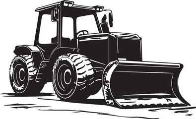 Agricultural Tractor Vector