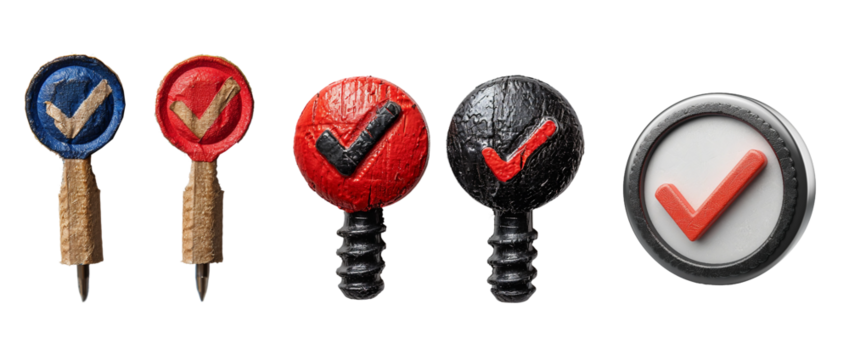 confirm icon on transparent background