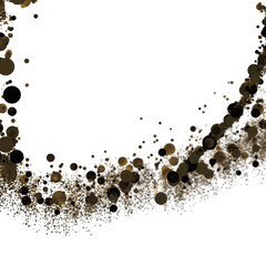 gold  Celebration: Captivating 3D Illustration of Shimmering gold Confetti