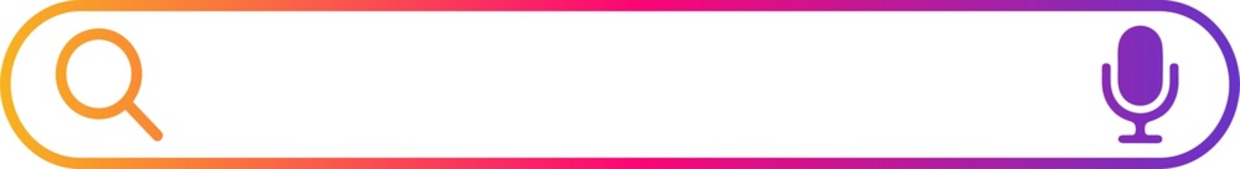 Gradient search bar icon