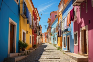 Fototapeta premium Sale of sardines in Alfama, Lisbon, at dusk., generative IA