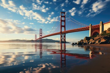 25 de April Bridge over the Tagus River, Lisbon., generative IA