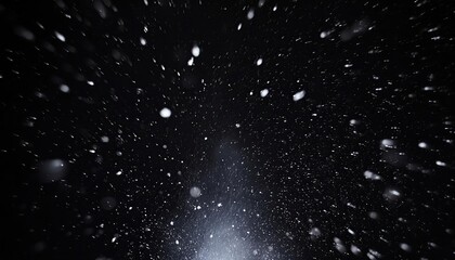 Obraz premium Snow background, snowfall images, snowfall on a black screen background.