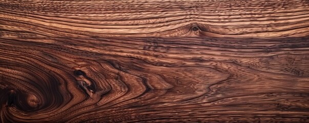 Fototapeta premium Texture of dark brown wood with visible grains, 4K hyperrealistic photo