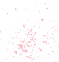Pink Color Paint Splatter	
