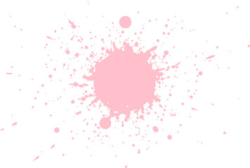 Obraz premium Pink Color Paint Splatter 