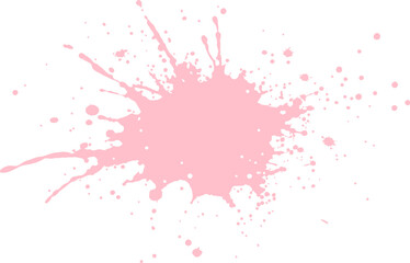 Pink Color Paint Splatter	
