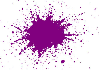 Fototapeta premium Purple Color Paint Splatter 