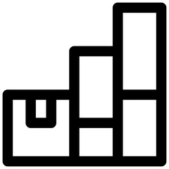 Stock. Editable stroke vector icon.