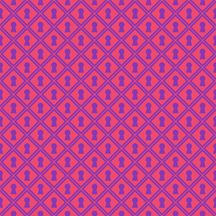 Alice in Wonderland seamless pattern keyhole