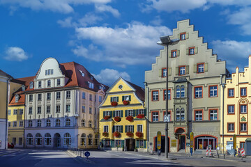 Fototapeta premium Arnulf Square in Regensburg, Germany