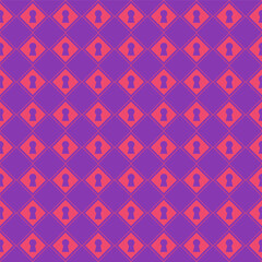 Fototapeta premium Alice in Wonderland seamless pattern keyhole