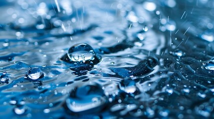 Wassertr�pfchen auf Hightech-Gewebe (Water droplets on high-tech fabric).