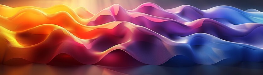 Abstract colorful swirling cloudscape background.