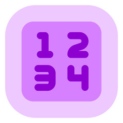 Editable number vector icon. Part of a big icon set family. Perfect for web and app interfaces, presentations, infographics, etc