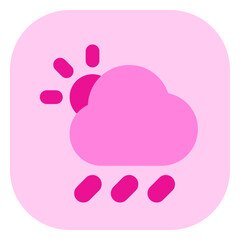 Editable sunshower vector icon. Part of a big icon set family. Perfect for web and app interfaces, presentations, infographics, etc