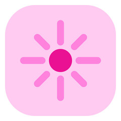 Editable bright sun vector icon. Part of a big icon set family. Perfect for web and app interfaces, presentations, infographics, etc