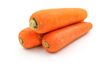 carrots isolated on white
