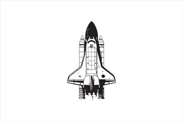 Obraz premium Spacecraft Vector, Silhouette Spacecraft, Vector Spacecraft, Spacecraft Graphic, Spacecraft Silhouette, Vector Spaceship, Silhouette Spaceship, Spacecraft Illustration, Vector Space Vehicle, 