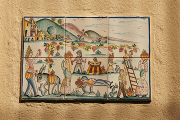 mosaic in the wall