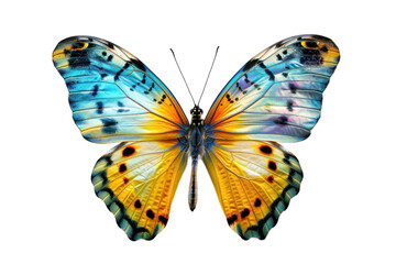 Fototapeta premium Wing Optics Butterfly Beautiful Color Isolated on Transparent Background