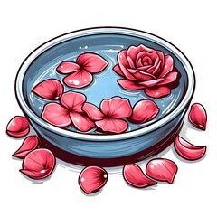 pink rose petals