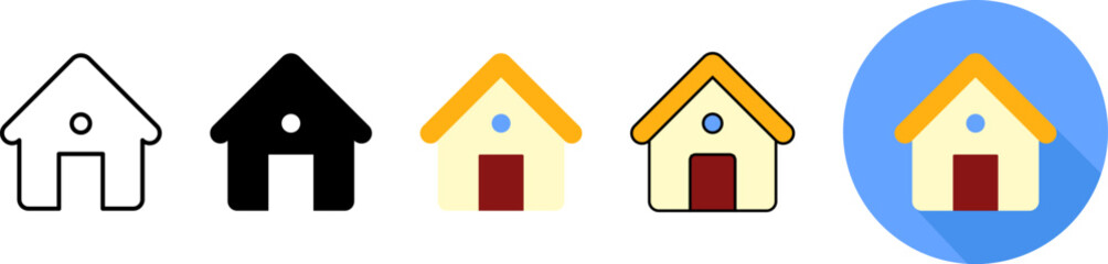 Home Icon. House icon Vector illustration.