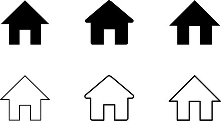 Home Icon. House icon Vector illustration.