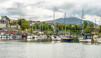 Boats in the Marina, Conwy, Wales, England