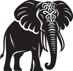 Elephant silhouette vector illustration.eps