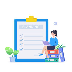 Planning schedule and calendar concept.