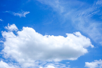 Blue sky with clouds background, Beautiful Amazing shape