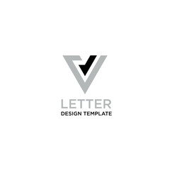 modern v letter logo vector logo design