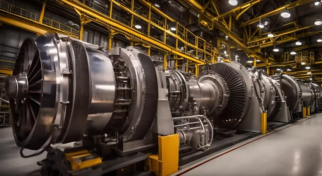 Efficient electric industrial gas turbine power plant. 