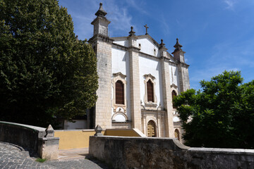 Cathedral of the city of Leiria in a sunny day. Portugal.