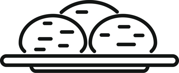 This icon represents falafel, a popular middle eastern dish, often served as an appetizer or street food