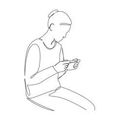 woman waiting for pregnancy test results