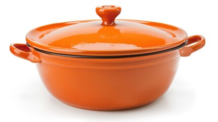 Casserole dish isolated white background
