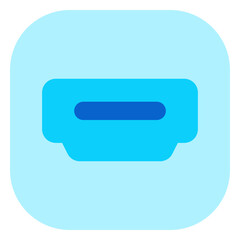 Editable vector hdmi cable port icon. Part of a big icon set family. Perfect for web and app interfaces, presentations, infographics, etc