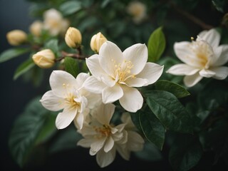 closeup shot of an Arabian jasmine