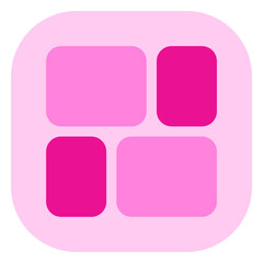 Editable vector mason grid icon. Part of a big icon set family. Perfect for web and app interfaces, presentations, infographics, etc