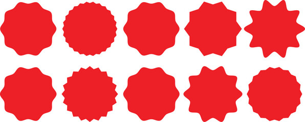 Set of  starburst. Price sticker, sale sticker, price tag, starburst, quality mark, retro stars, sale or discount sticker, sunburst badges, sun ray frames, promotional badge set, shopping labels.eps10
