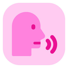 Editable speech recognition, voice command vector icon. Part of a big icon set family. Perfect for web and app interfaces, presentations, infographics, etc